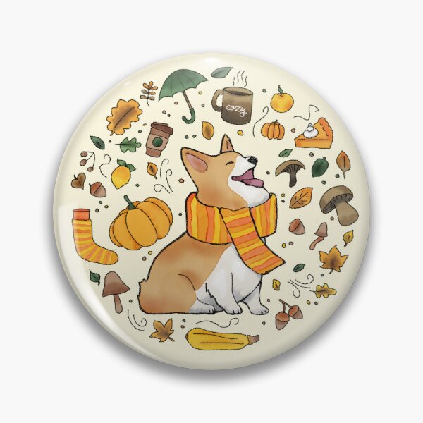 Artikelvorschau, Gemütlicher Herbst Corgi entworfen und verkauft von haakondesign.