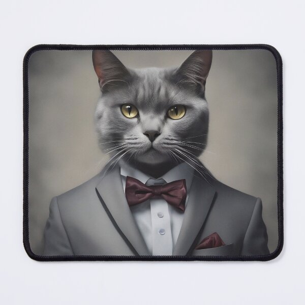 Item preview, Surreal studio portrait of a cat in a suit designed and sold by Carlos Restrepo.