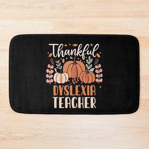 Item preview, Thankful Dyslexia Teacher Funny Thanksgiving Neurodiversity Gift designed and sold by TMelonShop.