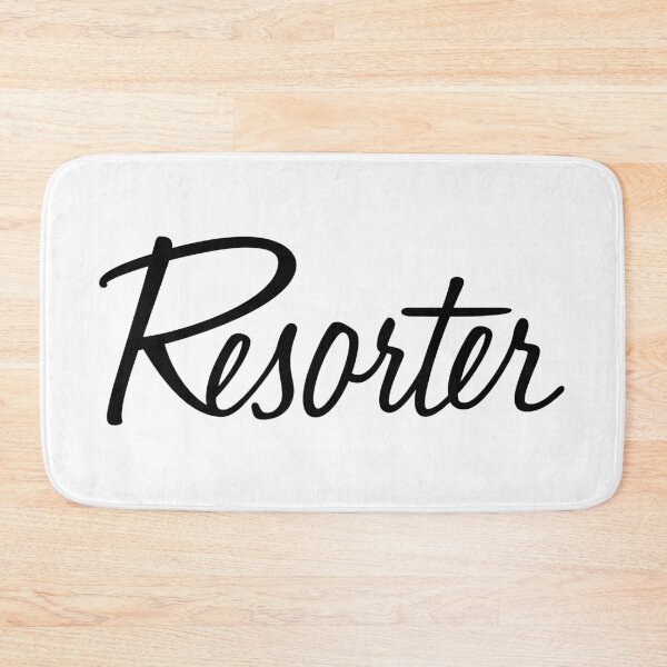 Item preview, Resorter Logo Script Black designed and sold by Frank Schuster.