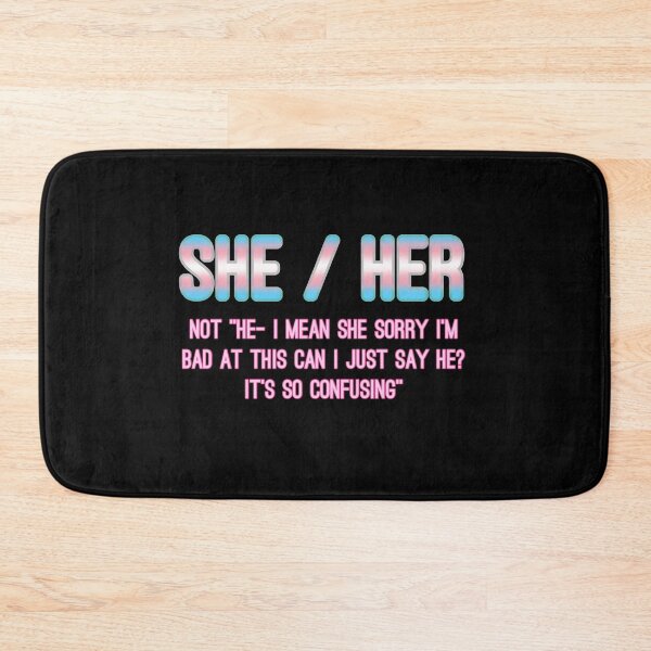 Item preview, SHE not HE - Transgender Flag designed and sold by meddlsome.