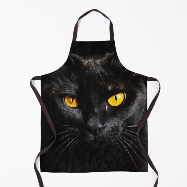 Item preview, black cat with yellow eyes designed and sold by DanieWoods.