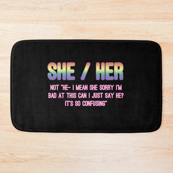 Item preview, SHE not HE - Rainbow designed and sold by meddlsome.