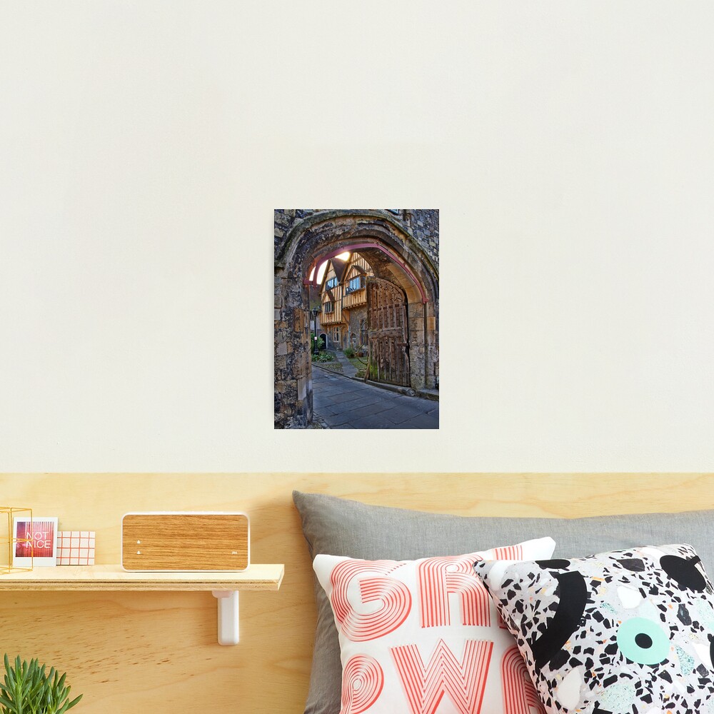 St Swithun's Gate and the Porter's Lodge - Winchester Cathedral Photographic Print