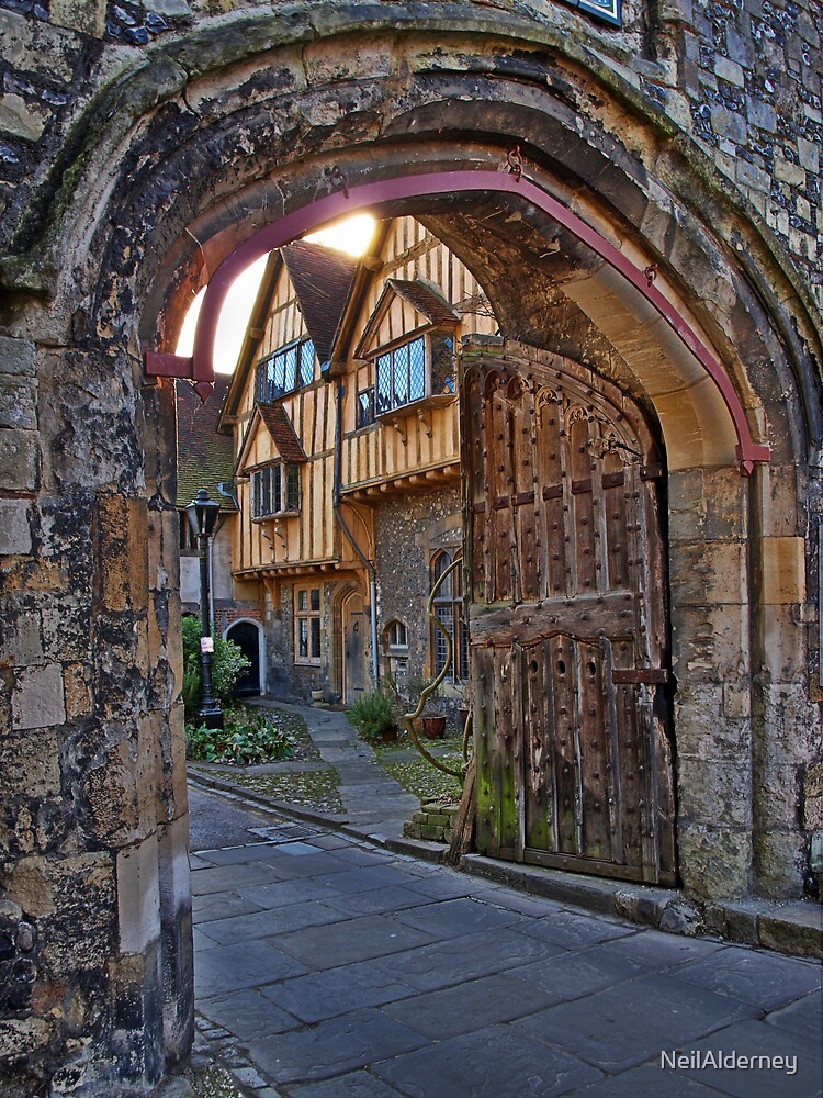 St Swithun's Gate and the Porter's Lodge - Winchester Cathedral by NeilAlderney