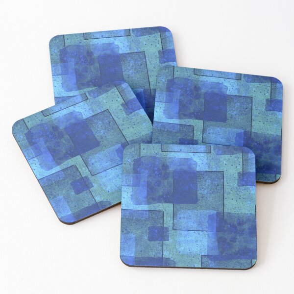 Item preview, Blue Geometrics and Splatters designed and sold by Jane Domenech.