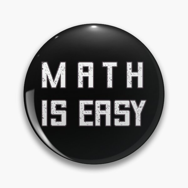 Item preview, Math is Easy, Minimalism designed and sold by DafraDesign.