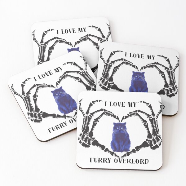 Item preview, I Love My Furry Overlord designed and sold by Kristi Brooks.
