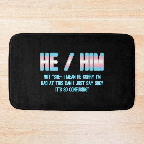 Item preview, HE not SHE - Transgender Flag designed and sold by meddlsome.