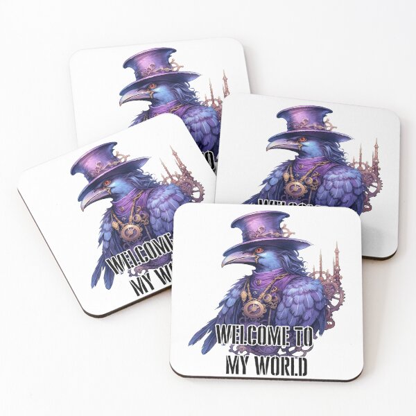 Item preview, Steampunk Raven - "Welcome to My World" 4 designed and sold by efek1.