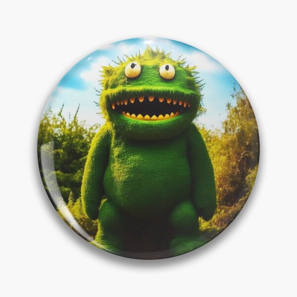 Item preview, Happy green monster 3D designed and sold by JaroDesign2023.