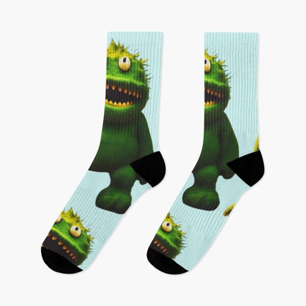 Item preview, Happy green monster 3D designed and sold by JaroDesign2023.