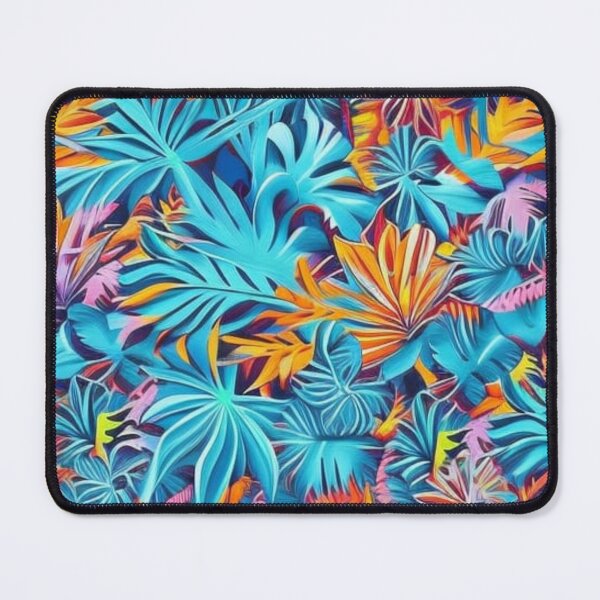 Item preview, Abstract Blue Leaf Floral Garden designed and sold by calibrit.