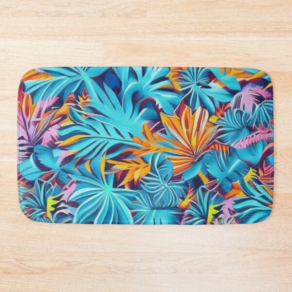 Item preview, Abstract Blue Leaf Floral Garden designed and sold by calibrit.