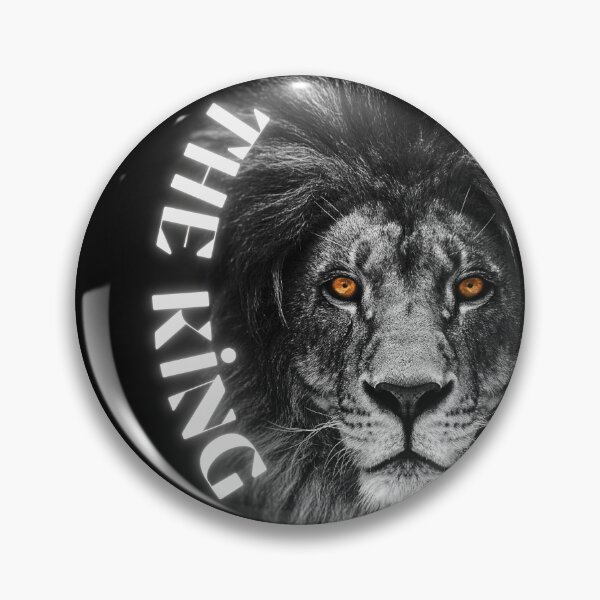 Item preview, Lion / Pixelated The King of The Jungle Art on Black Background designed and sold by Psycho-Crazy.