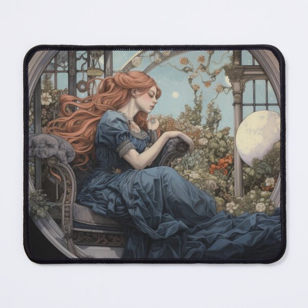 Item preview, Victorian Woman In a Scene That Is In Between Fantasy And Reality Victorian Inspired Art designed and sold by CDC40.