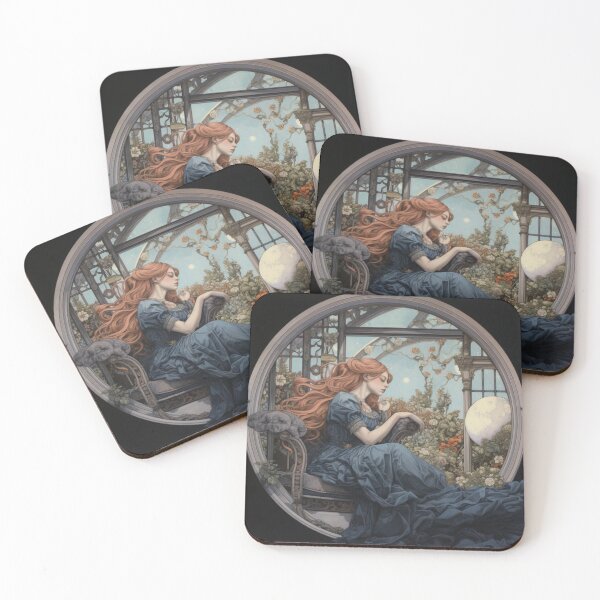 Item preview, Victorian Woman In a Scene That Is In Between Fantasy And Reality Victorian Inspired Art  designed and sold by CDC40.
