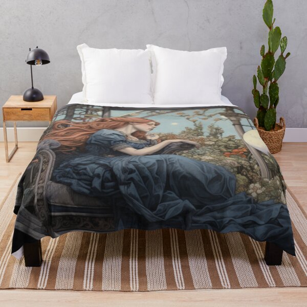 Item preview, Victorian Woman In a Scene That Is In Between Fantasy And Reality Victorian Inspired Art designed and sold by CDC40.