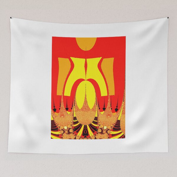 Item preview,  Symmetrical composition with red and yellow surfaces designed and sold by Ivicaartist.