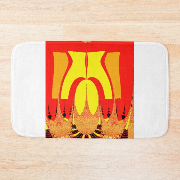 Item preview,  Symmetrical composition with red and yellow surfaces designed and sold by Ivicaartist.