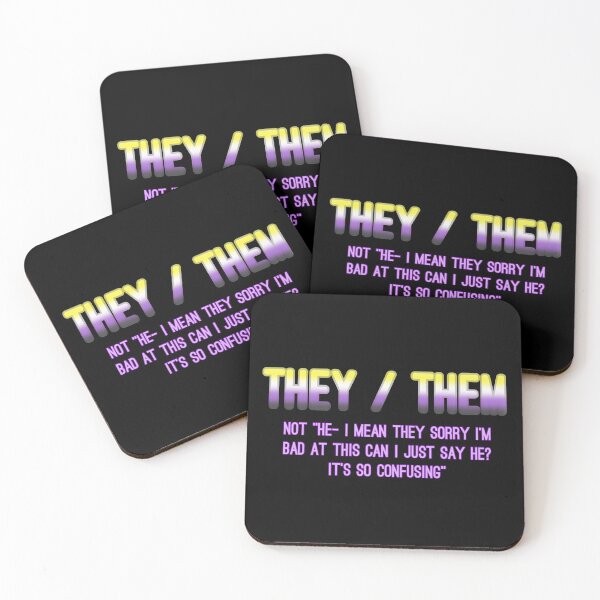 Item preview, THEY not HE - Nonbinary Flag designed and sold by meddlsome.