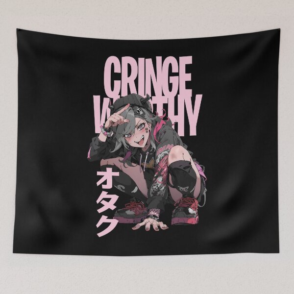 Item preview, Cringe Worthy Otaku Anime Goth Girl - Itasha - Japan - Streetwear designed and sold by RoninUnknown.