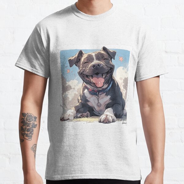 Item preview, Smiling staffy designed and sold by ShinePixs.
