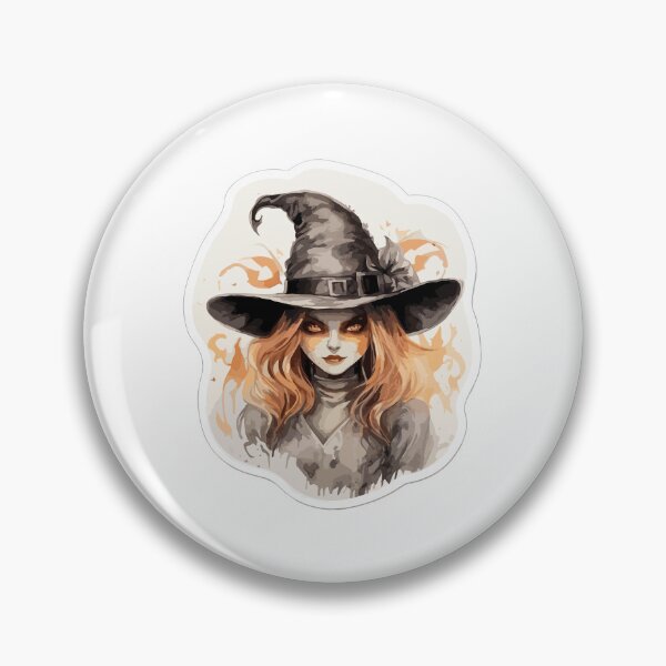 Item preview, Witch in hat designed and sold by Rosaliartbook.