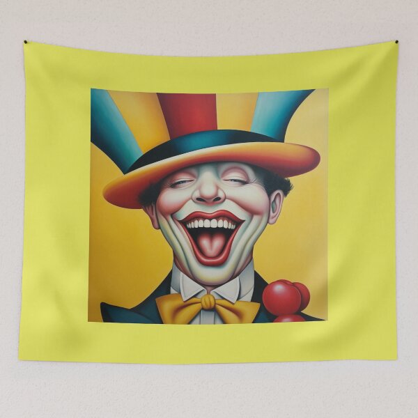 Item preview, happy clown with wide smile designed and sold by DanieWoods.