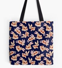 Hot Cross Bunnies - Navy Tote Bag