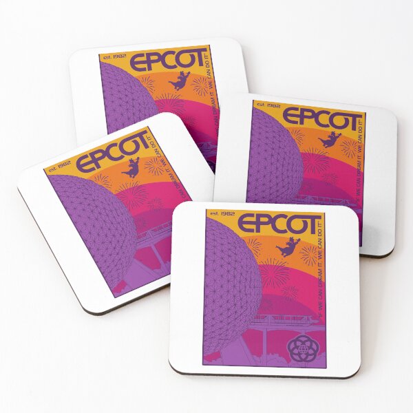 Item preview, Epcot - Retro Rainbow Figment Fireworks -  designed and sold by DeeannMatthews.