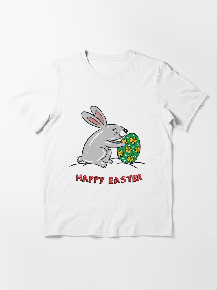 Easter T Shirts for Men Slim Fit Casual Easter Eggs Bunny Printed