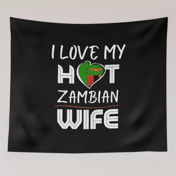 Item preview, I Love My Hot Zambian Wife Zambia Husband designed and sold by Furahisha.