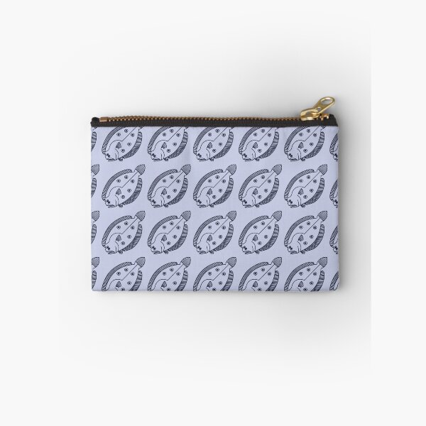 Item preview, Fun Flounder Fish in Deepest Blue on Light Purple designed and sold by fruttidimare.