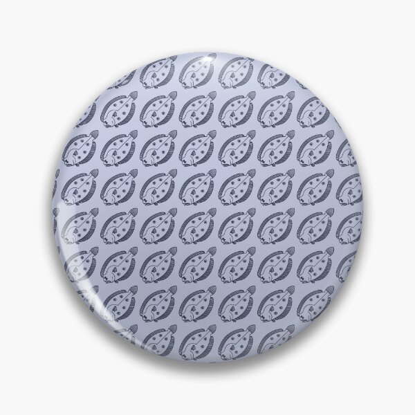 Item preview, Fun Flounder Fish in Deepest Blue on Light Purple designed and sold by fruttidimare.