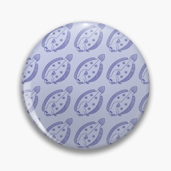 Item preview, Fun Flounder Fish in Very Peri Purple on Light Purple designed and sold by fruttidimare.
