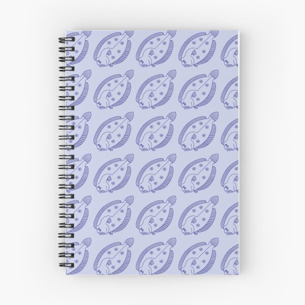Item preview, Fun Flounder Fish in Very Peri Purple on Light Purple designed and sold by fruttidimare.