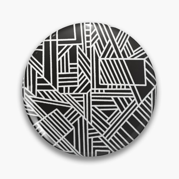 Item preview, Black Segmented Figures Pattern designed and sold by AnaTZ.