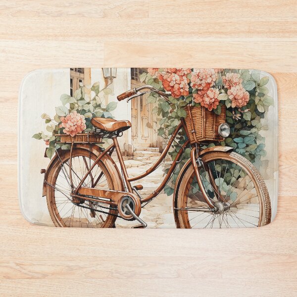Item preview, Vintage Wheels in Bloom designed and sold by CastleBySea.