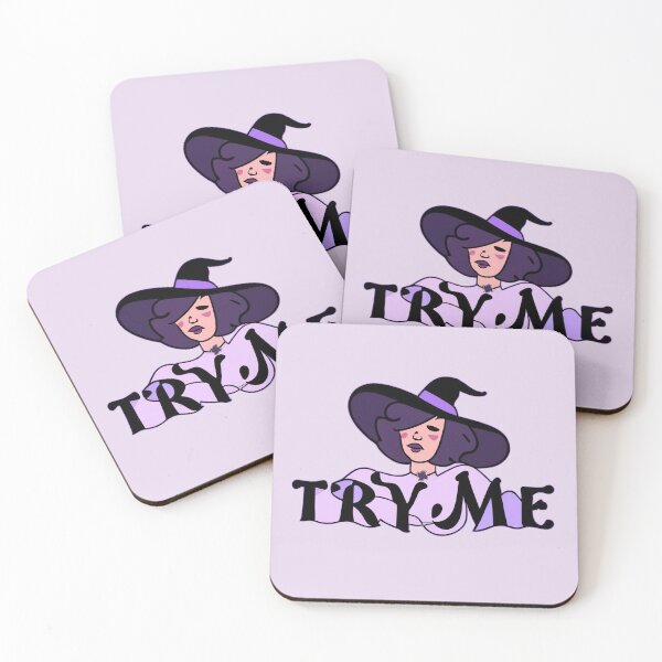 Item preview, Try Me Witch In boho style graphic design designed and sold by witch-night.