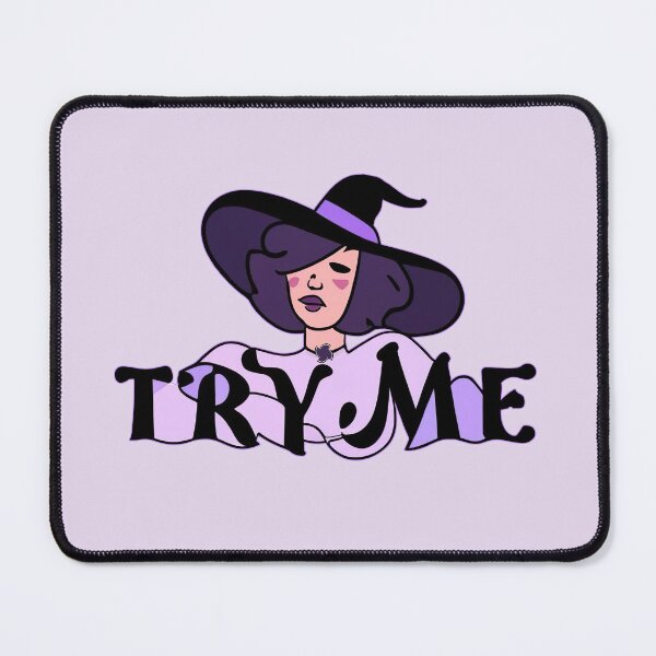 Item preview, Try Me Witch In boho style graphic design designed and sold by witch-night.