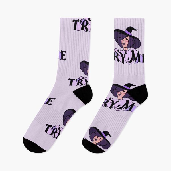 Item preview, Try Me Witch In boho style graphic design designed and sold by witch-night.