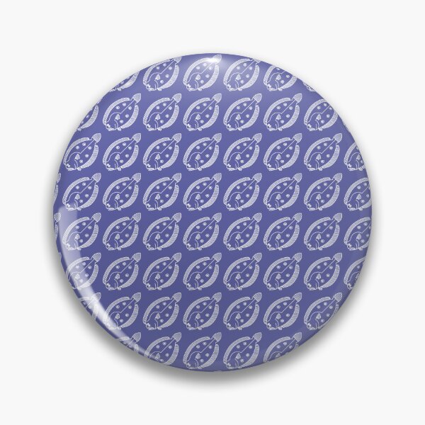 Item preview, Fun Flounder Fish in White on Very Peri Purple designed and sold by fruttidimare.