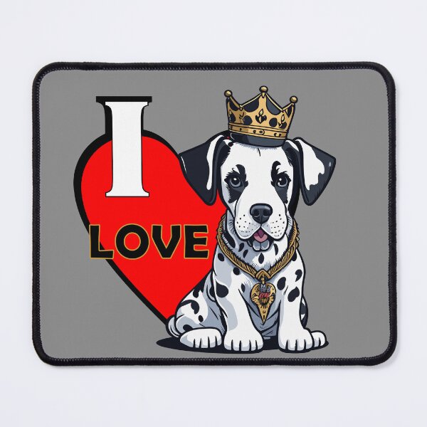 Item preview, I love Dalmatian addict sitter design designed and sold by PETS ABC.