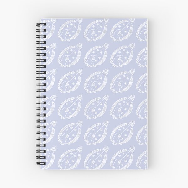 Item preview, Fun Flounder Fish in White on Light Purple designed and sold by fruttidimare.