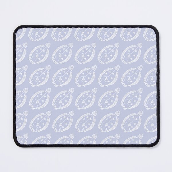 Item preview, Fun Flounder Fish in White on Light Purple designed and sold by fruttidimare.
