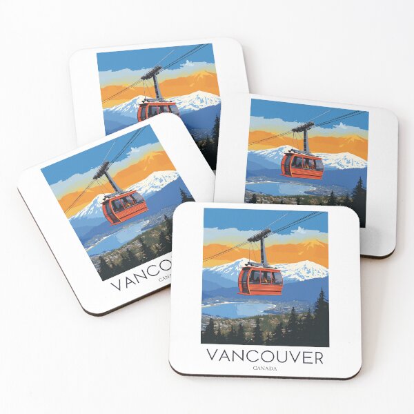 Item preview, A Pop Art Travel Print of Vancouver - Canada  designed and sold by StudioRedKoala.