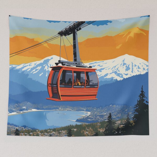 Item preview, A Pop Art Travel Print of Vancouver - Canada  designed and sold by StudioRedKoala.