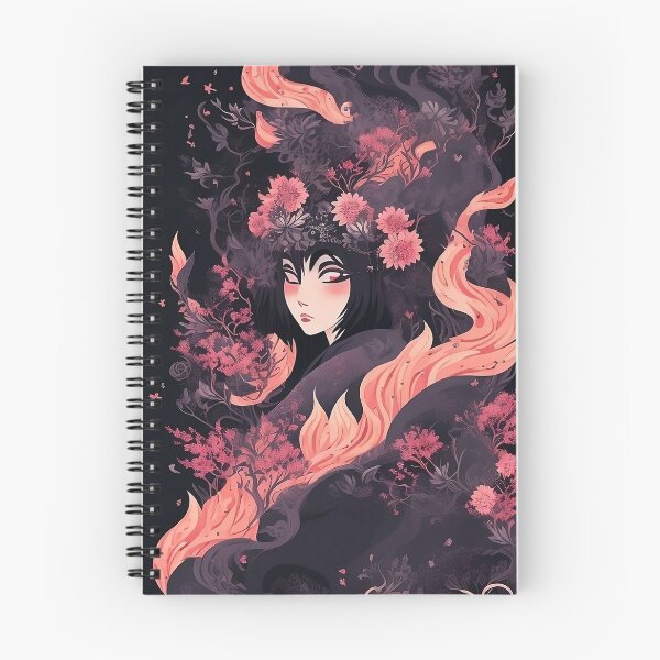 Item preview, FANTASY OF PRINCESS MONONOKE WRAPPED IN CHERRY BLOWERS designed and sold by GioFranBer.