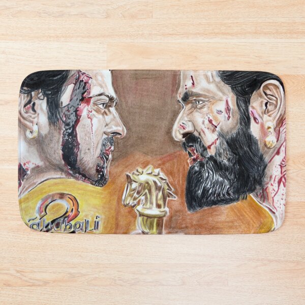 Item preview, Bahubali 2, Prabhas and Rana Dagubatti color Drawing designed and sold by MubaraksArt.